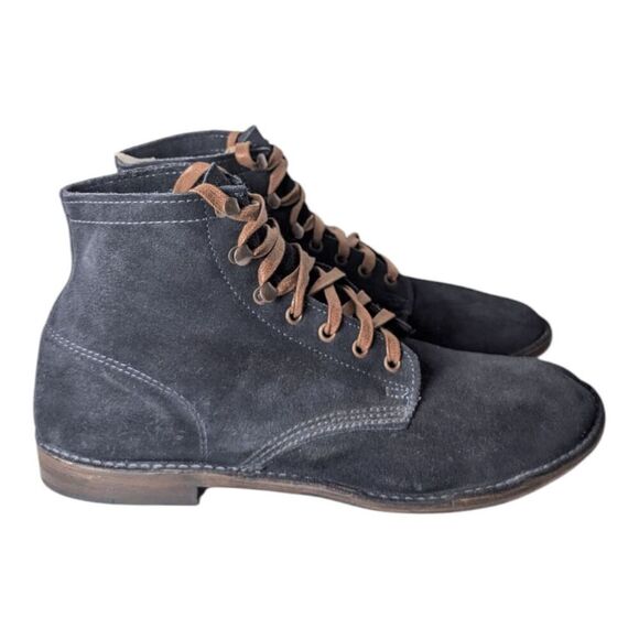 VINTAGE SHOE CO Jagger II Navy Blue Lace-Up Boot Size 11 - Picture 3 of 9